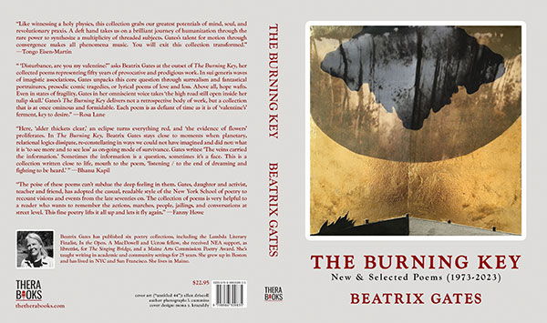 The Burning Key: New & Selected Poems (1973-2023) book cover